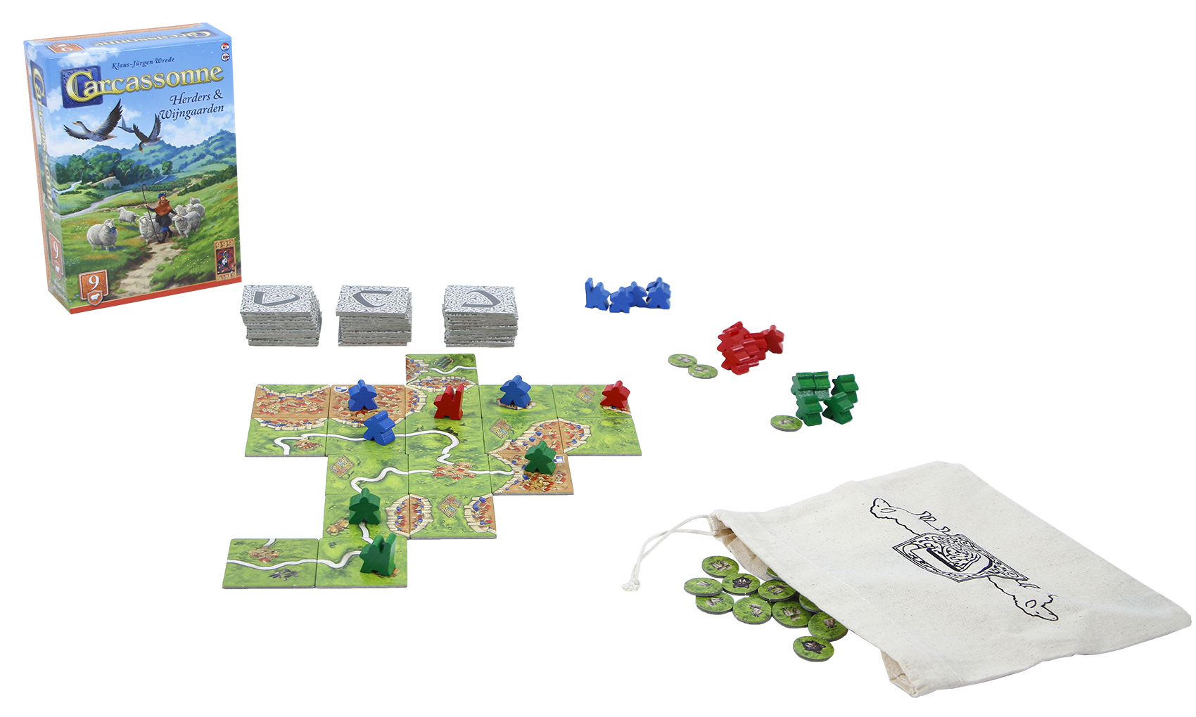 Carcassonne: Herders & Wijngaarden uitbreiding (NL)