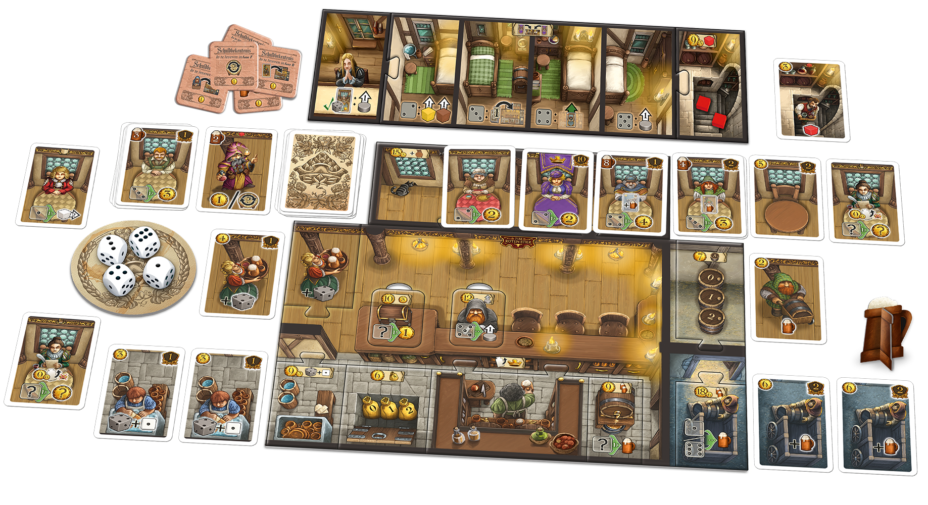 De Taveernen van de Oude Stad Uitbreiding: Kamer te Huur! - Bordspel (NL)