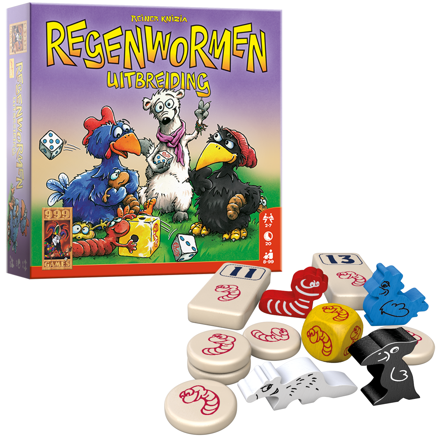 Regenwormen Uitbreiding - Dobbelspel