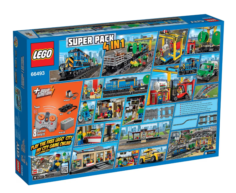 LEGO City Treinen Super Pack 4-in-1 - 66493