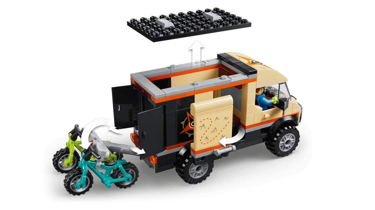 LEGO City Mountainbike avonturenbus - 60512
