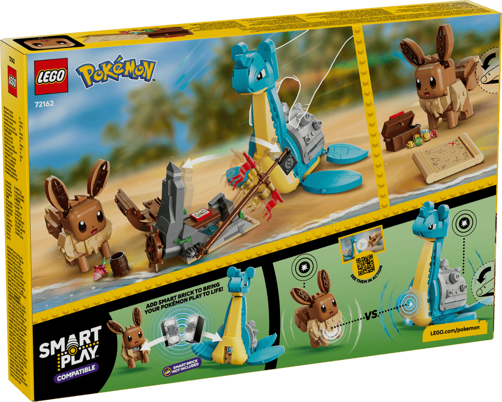 LEGO Pokémon SMART Play: Schatzoeken met Eevee en Lapras - 72162