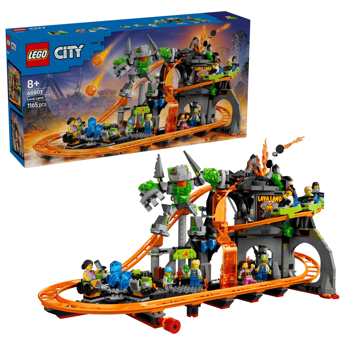 LEGO City Lava Land Achtbaanpark - 60501