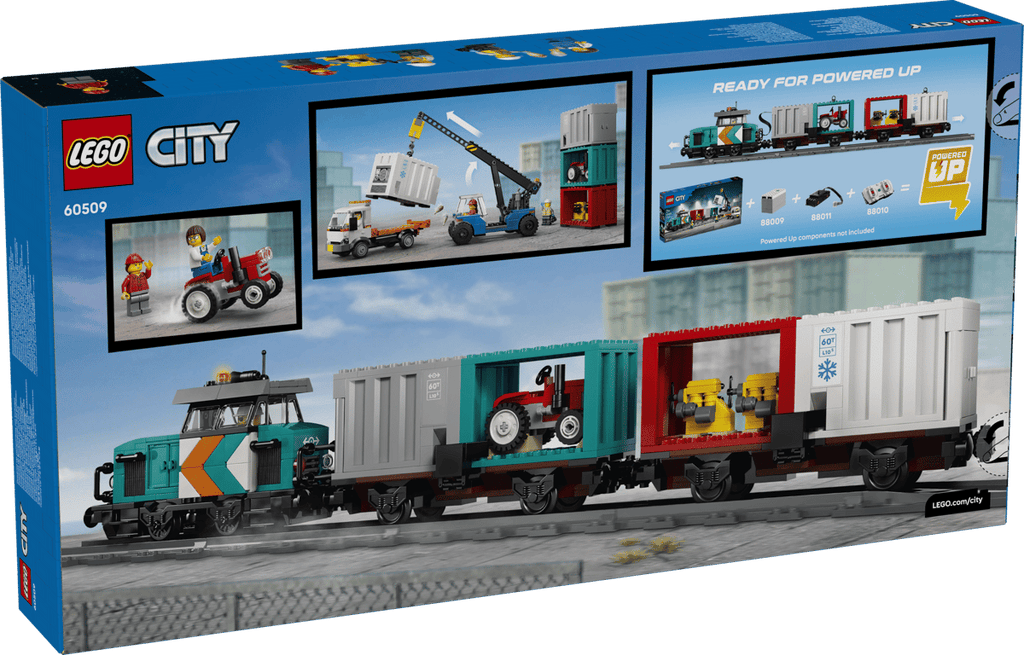 LEGO City Containertrein met Kraan en Vrachtwagen - 60509