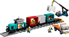 LEGO City Containertrein met Kraan en Vrachtwagen - 60509