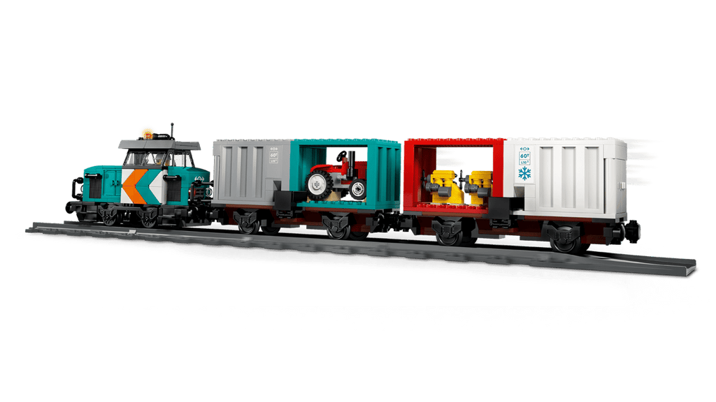 LEGO City Containertrein met Kraan en Vrachtwagen - 60509