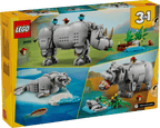LEGO Creator 3-in-1 Wilde dieren: machtige neushoorn met vogels - 31171