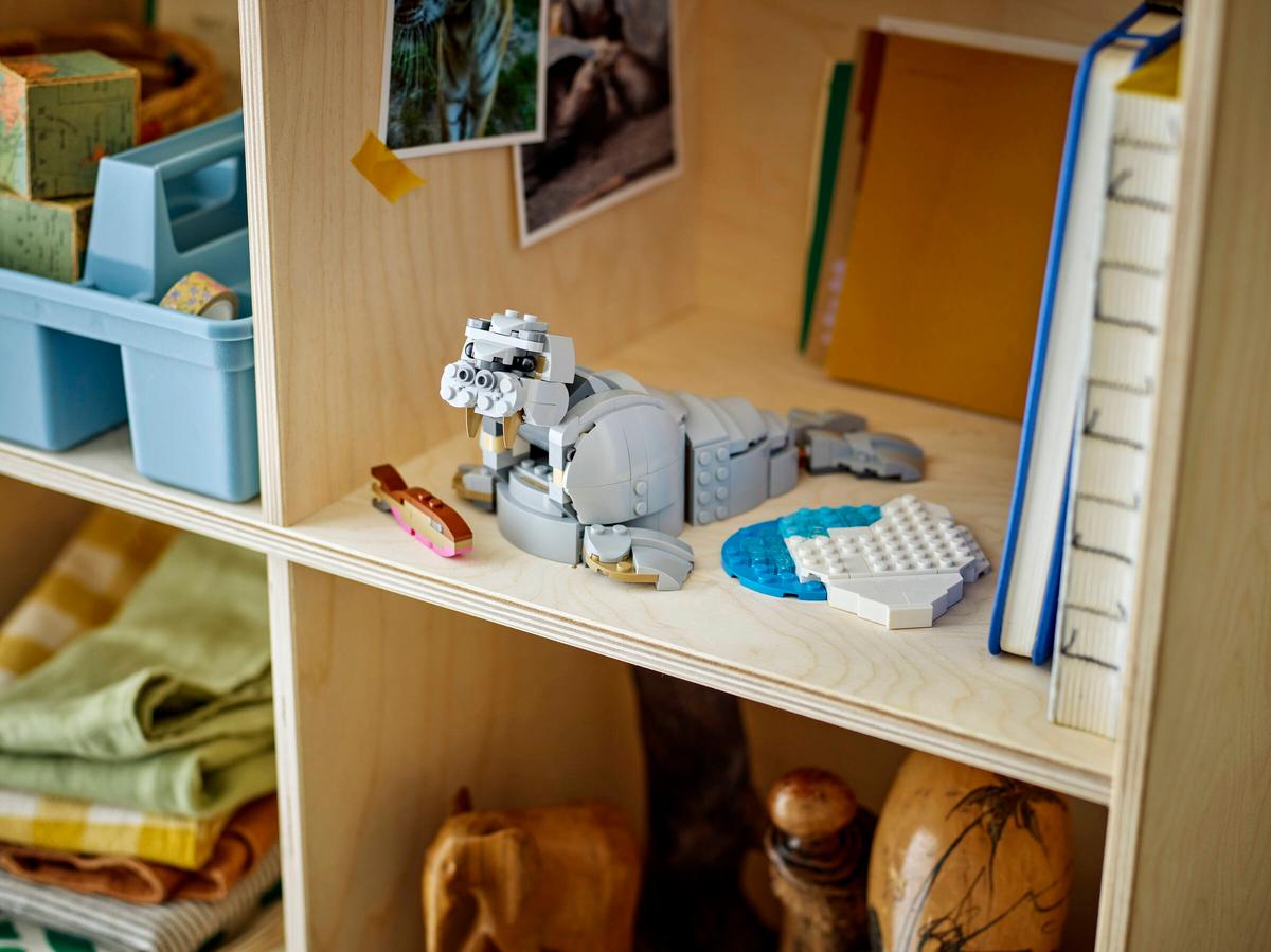 LEGO Creator 3-in-1 Wilde dieren: machtige neushoorn met vogels - 31171