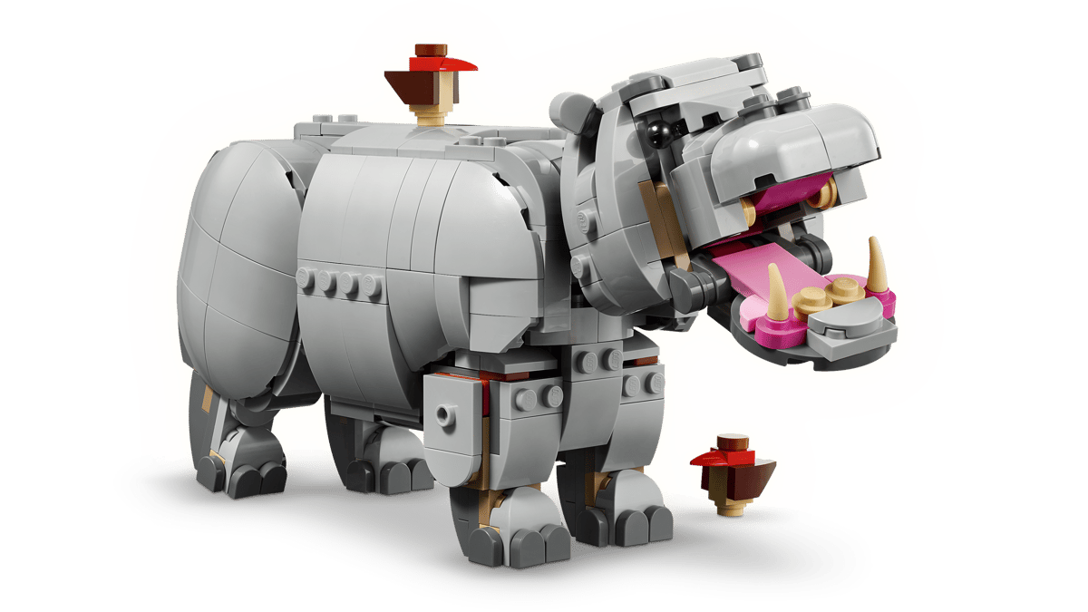 LEGO Creator 3-in-1 Wilde dieren: machtige neushoorn met vogels - 31171