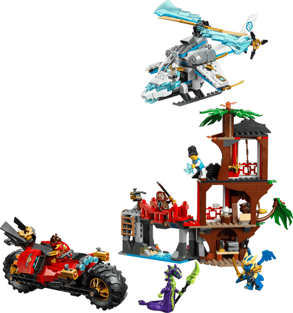 LEGO Ninjago Ninjavoertuigen bij de boomhut - 71857