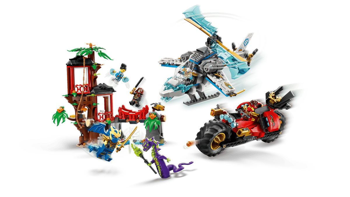LEGO Ninjago Ninjavoertuigen bij de boomhut - 71857
