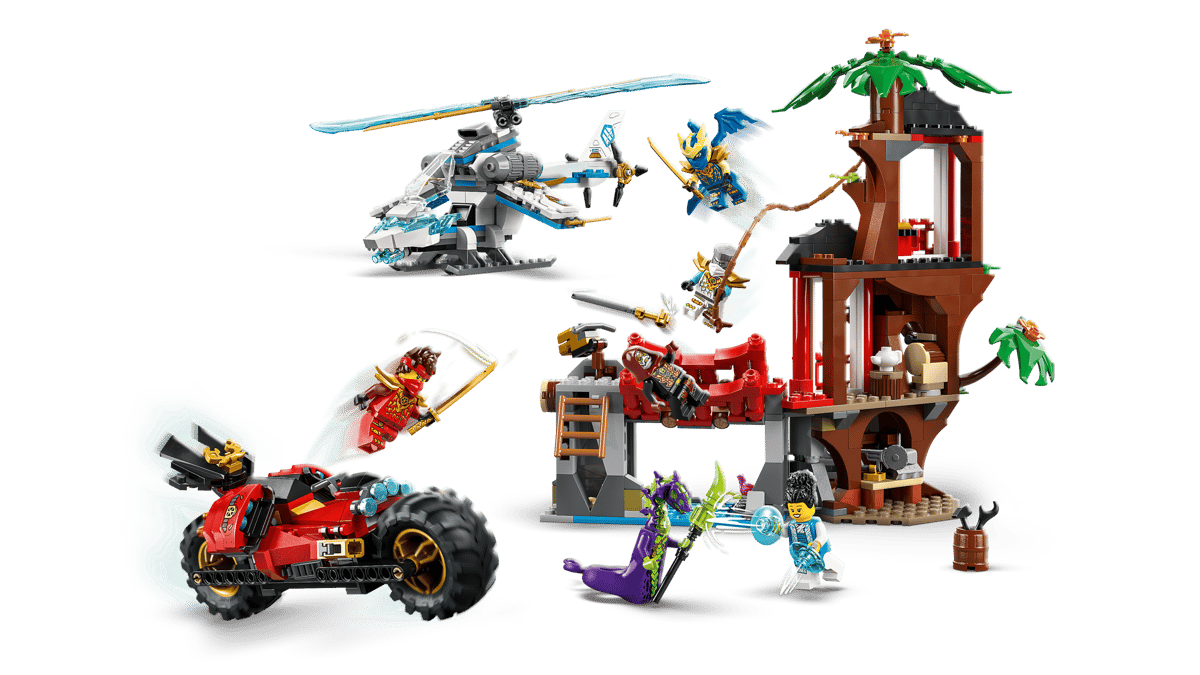LEGO Ninjago Ninjavoertuigen bij de boomhut - 71857
